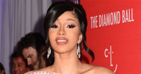 cardi b boobs|Cardi B shows off the results of her boob job and .